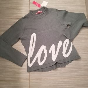 NEW Girls LOVE sweater size Large (14/16)